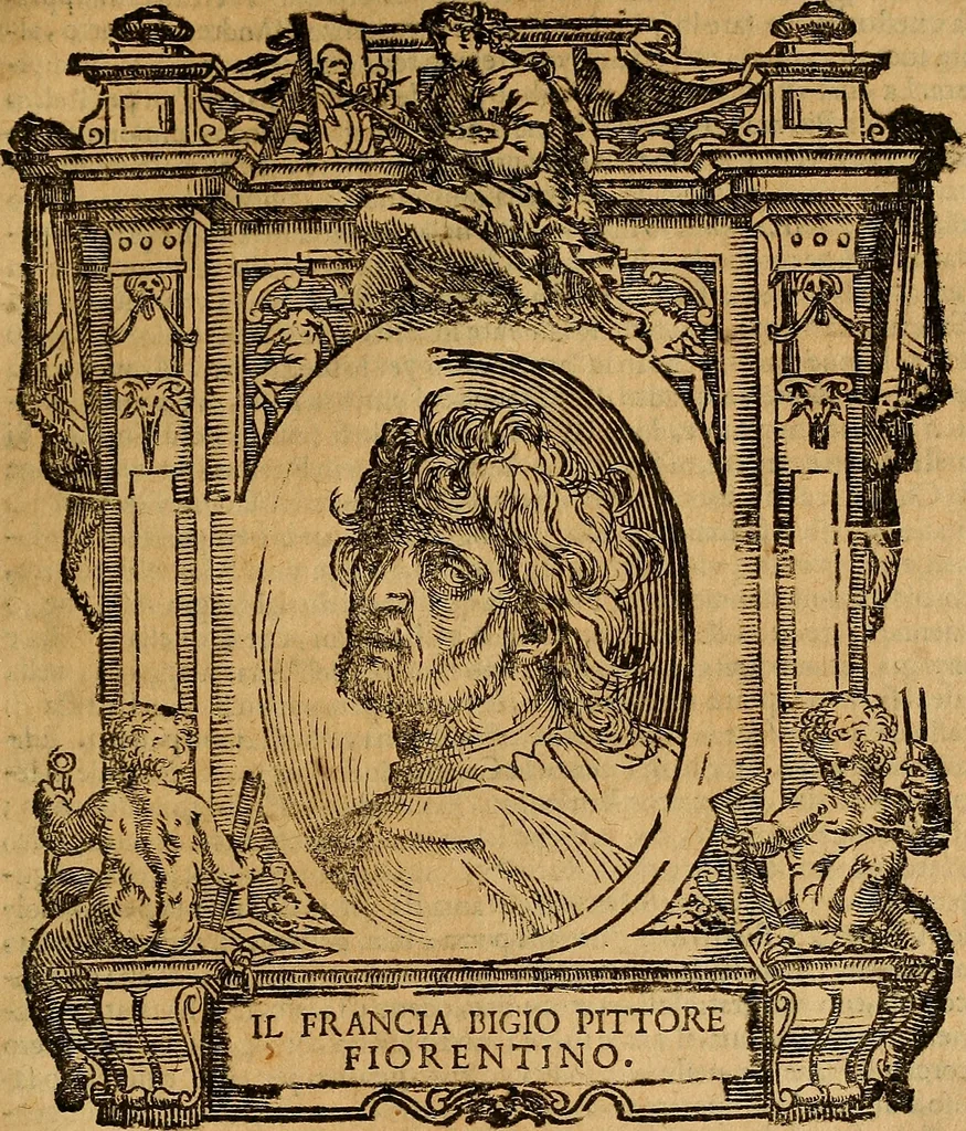An illustration from Delle vite de' più eccellenti pittori, scultori, et architetti, 1648, leaf 230