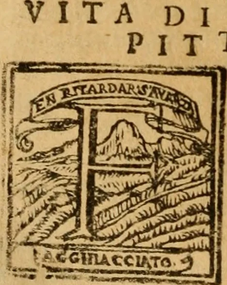 An illustration from Delle vite de' più eccellenti pittori, scultori, et architetti, 1648, leaf 243
