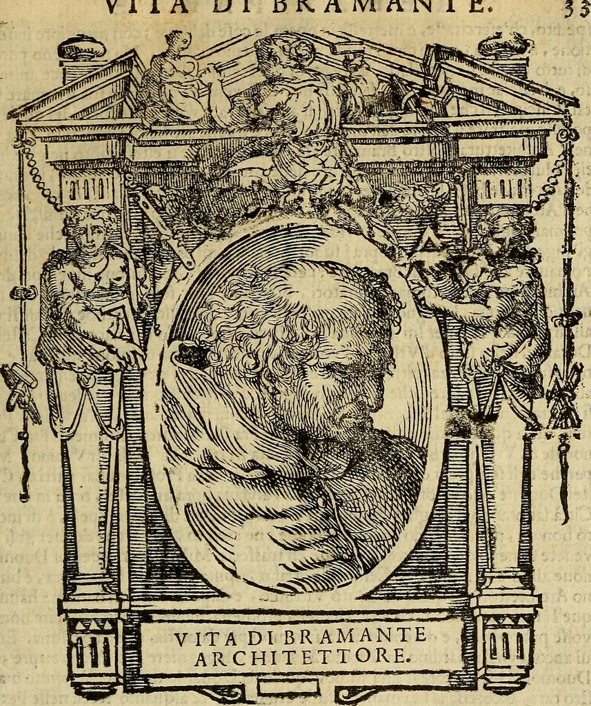 An illustration from Delle vite de' più eccellenti pittori, scultori, et architetti, 1648, leaf 40