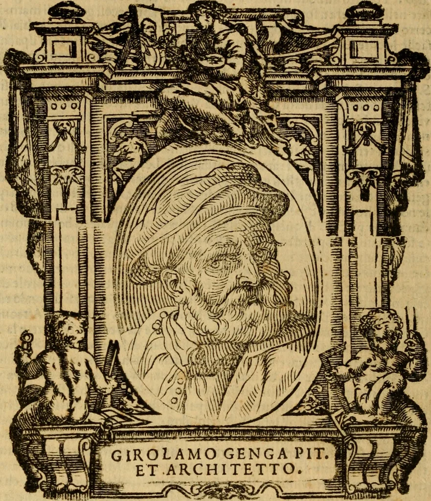 An illustration from Delle vite de' più eccellenti pittori, scultori, et architetti, 1648, leaf 507