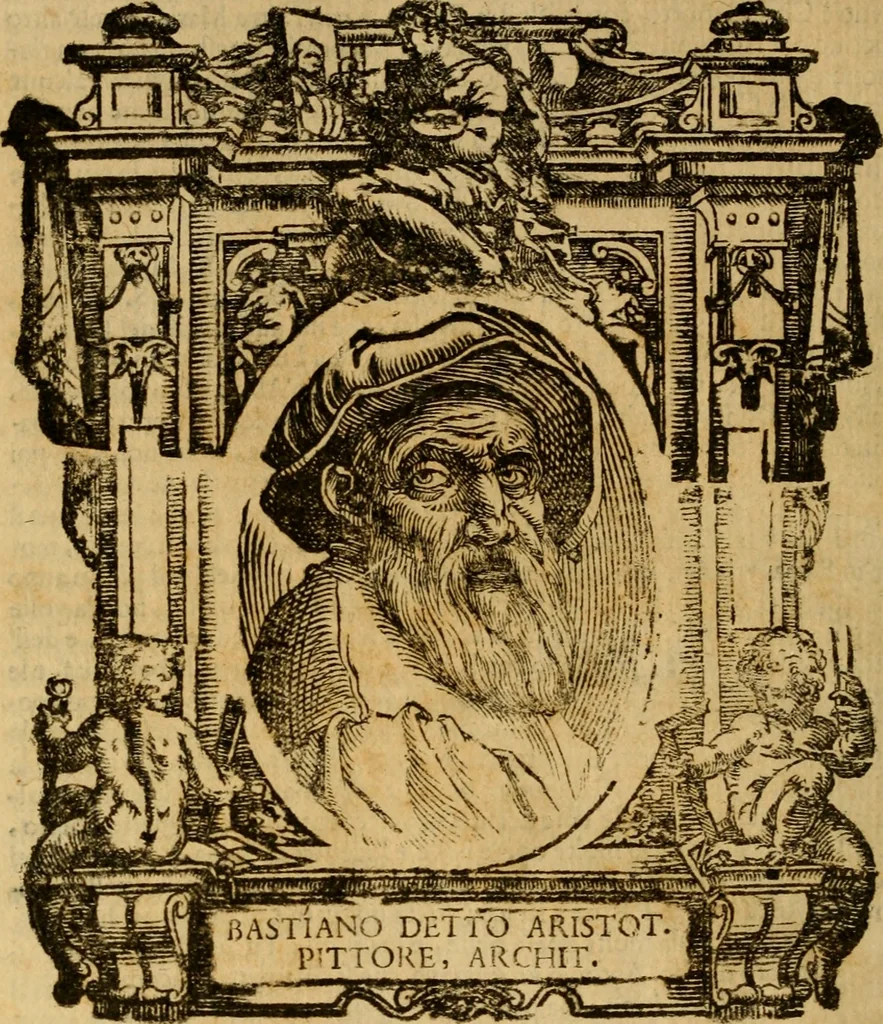 An illustration from Delle vite de' più eccellenti pittori, scultori, et architetti, 1648, leaf 539