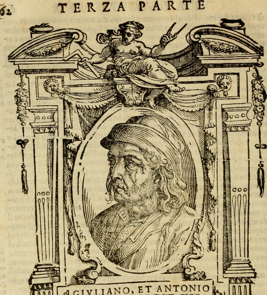 An illustration from Delle vite de' più eccellenti pittori, scultori, et architetti, 1648, leaf 69