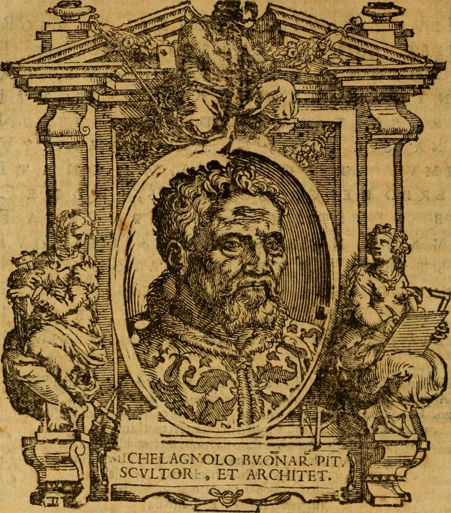 An illustration from Delle vite de' più eccellenti pittori, scultori, et architetti, 1648, leaf 181