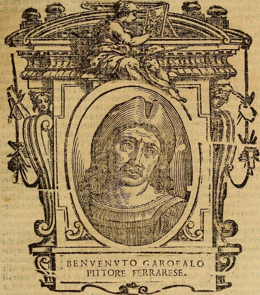 An illustration from Delle vite de' più eccellenti pittori, scultori, et architetti, 1648, leaf 48