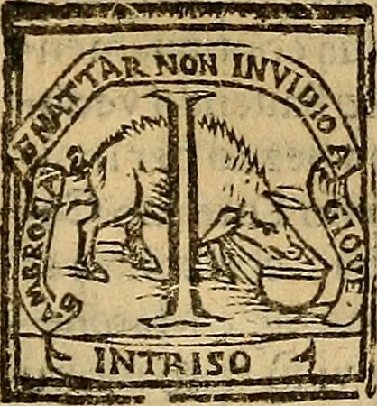 An illustration from Delle vite de' più eccellenti pittori, scultori, et architetti, 1648, leaf 48