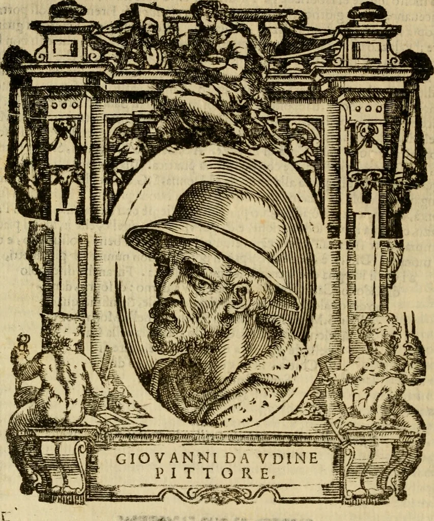 An illustration from Delle vite de' più eccellenti pittori, scultori, et architetti, 1648, leaf 77