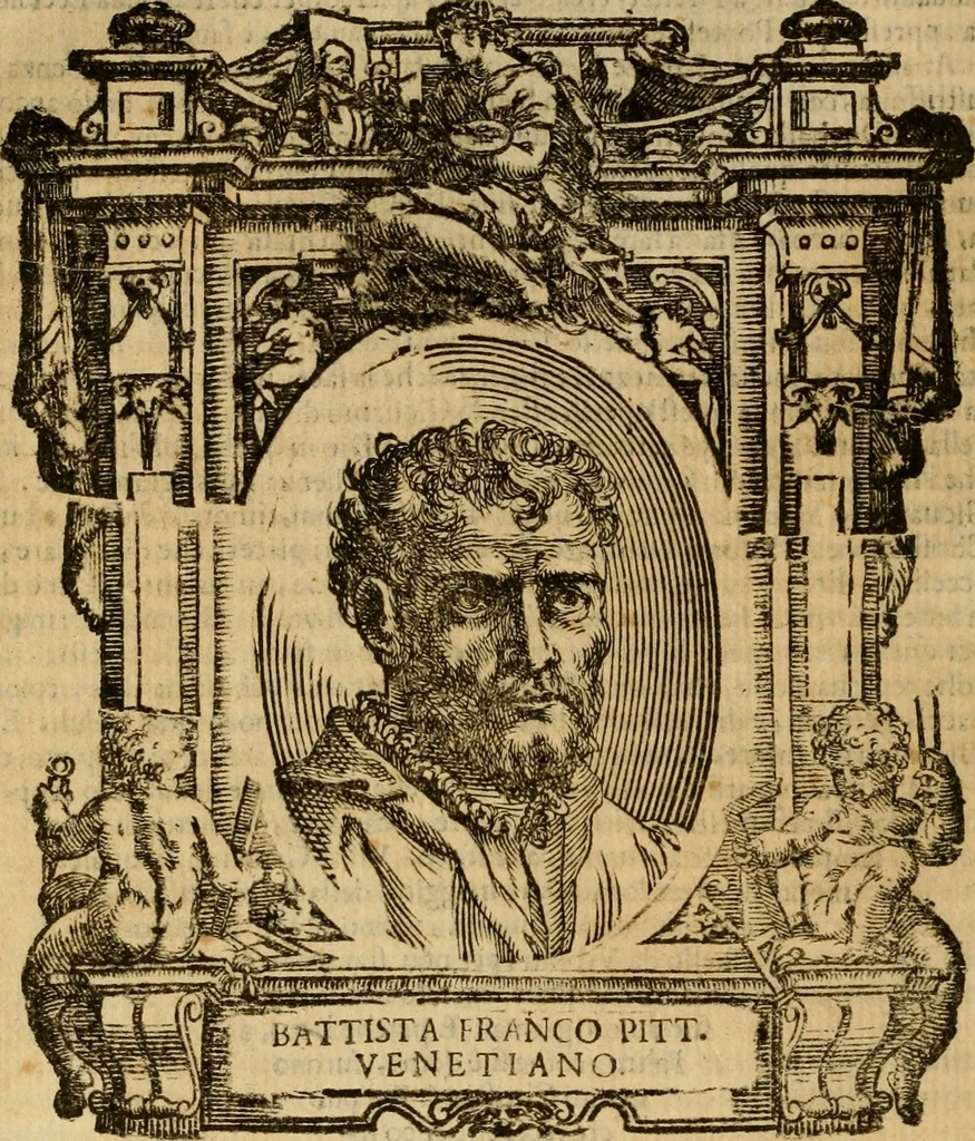 An illustration from Delle vite de' più eccellenti pittori, scultori, et architetti, 1648, leaf 85