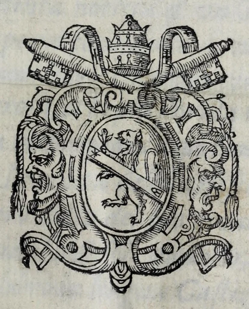 An illustration from Dell'historia della China, 1586, leaf 5