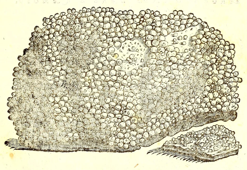 An illustration from Dell'historia natvrale di Ferrante Imperato napolitano libri XXVIII : nella qvale ordinatamente si tratta della diuersa condition di miniere e pietre : con alcune historie di piante & animali, sin'hora non date in luce, 1599, leaf 493