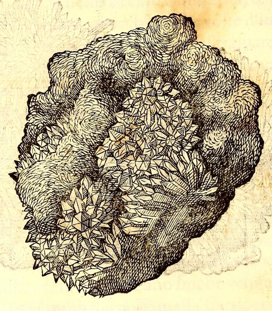 An illustration from Dell'historia natvrale di Ferrante Imperato napolitano libri XXVIII : nella qvale ordinatamente si tratta della diuersa condition di miniere e pietre : con alcune historie di piante & animali, sin'hora non date in luce, 1599, leaf 678
