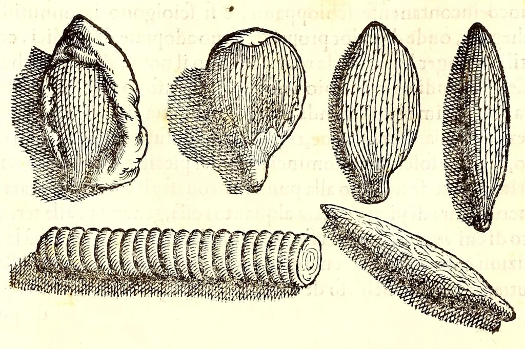An illustration from Dell'historia natvrale di Ferrante Imperato napolitano libri XXVIII : nella qvale ordinatamente si tratta della diuersa condition di miniere e pietre : con alcune historie di piante & animali, sin'hora non date in luce, 1599, leaf 694