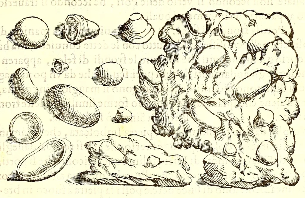 An illustration from Dell'historia natvrale di Ferrante Imperato napolitano libri XXVIII : nella qvale ordinatamente si tratta della diuersa condition di miniere e pietre : con alcune historie di piante & animali, sin'hora non date in luce, 1599, leaf 695