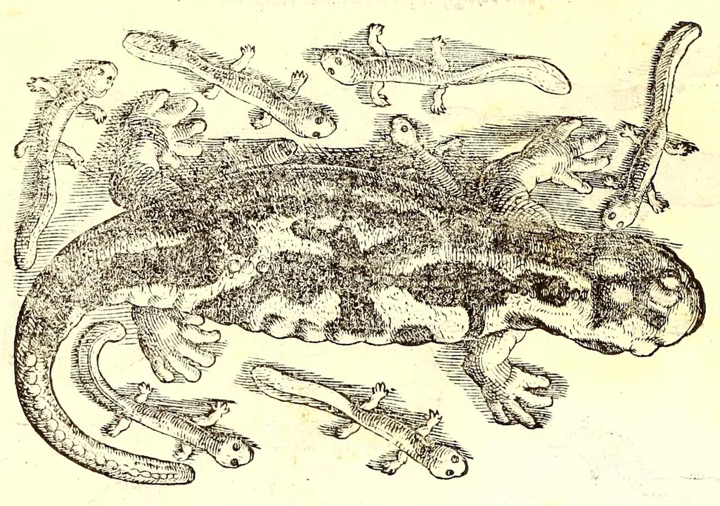 An illustration from Dell'historia natvrale di Ferrante Imperato napolitano libri XXVIII : nella qvale ordinatamente si tratta della diuersa condition di miniere e pietre : con alcune historie di piante & animali, sin'hora non date in luce, 1599, leaf 820