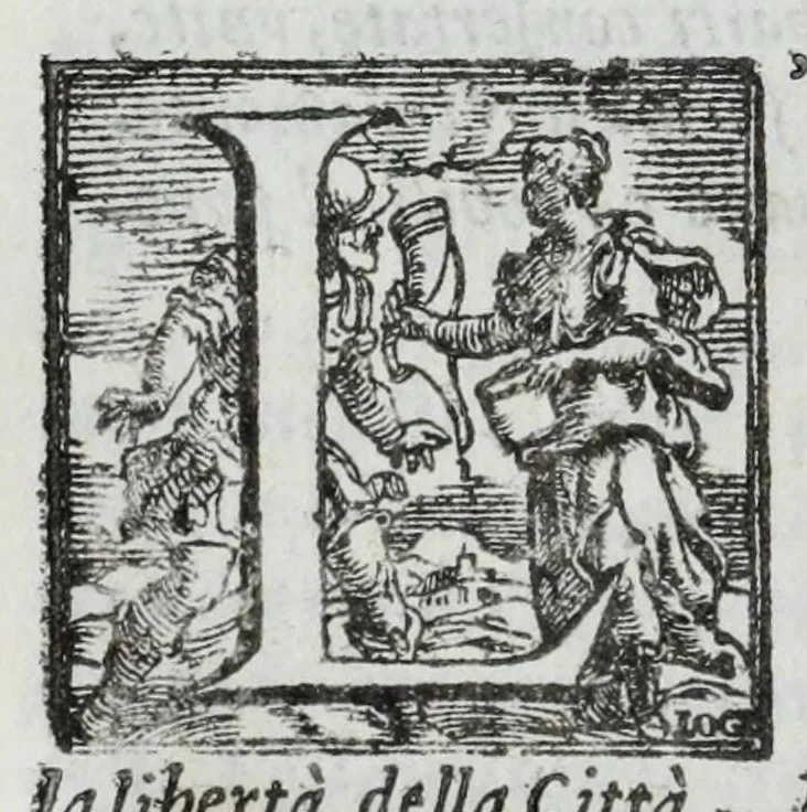 An illustration from Dell' historie di Siena, 1625, leaf 190