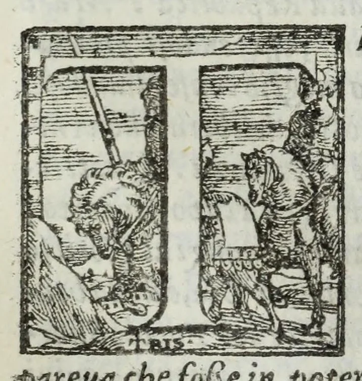 An illustration from Dell' historie di Siena, 1625, leaf 377
