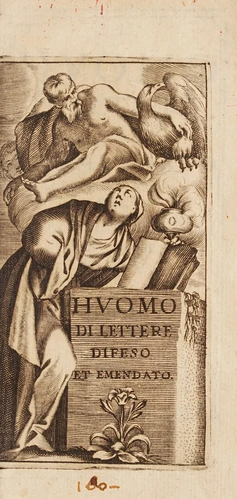 An illustration from Dell'huomo di lettere difeso et emendato : parti due, 1663, leaf 5