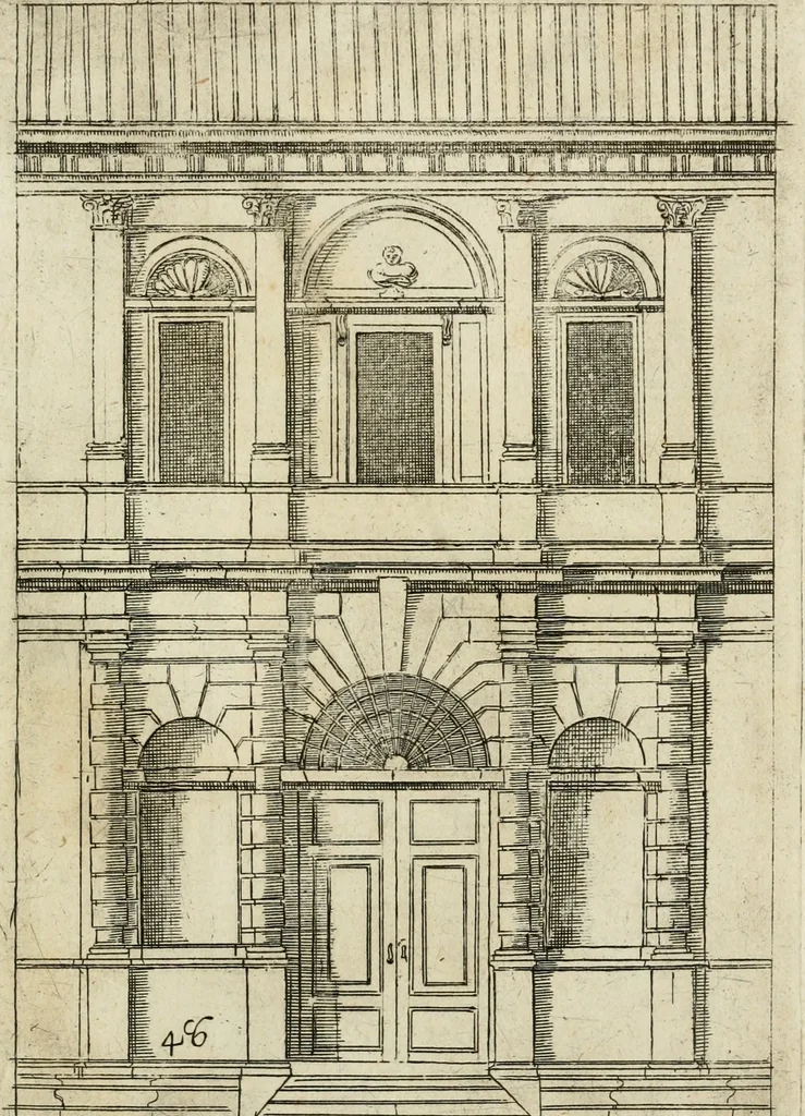 An illustration from Regola delli cinque ordini d'architettura, 1718, leaf 100