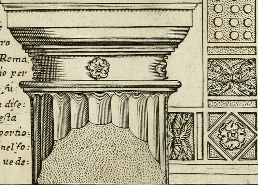 An illustration from Regola delli cinque ordini d'architettura, 1718, leaf 32