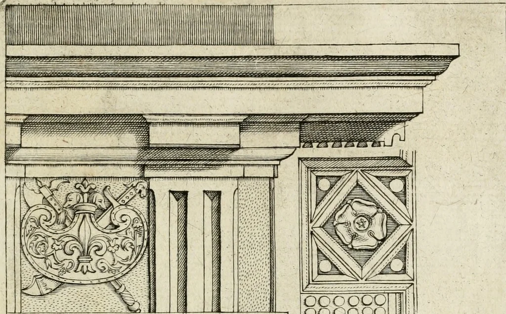 An illustration from Regola delli cinque ordini d'architettura, 1718, leaf 36