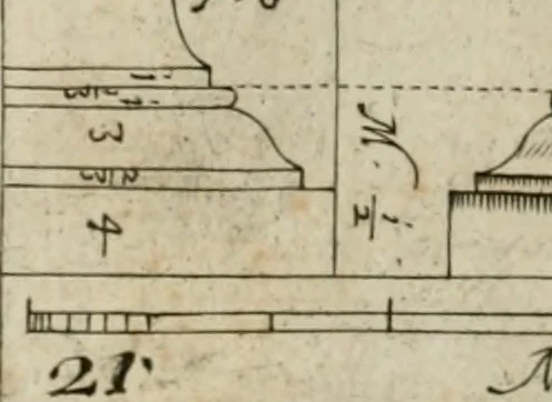 An illustration from Regola delli cinque ordini d'architettura, 1718, leaf 47