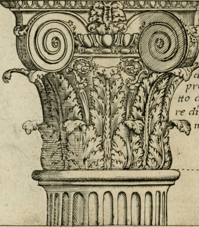 An illustration from Regola delli cinque ordini d'architettura, 1718, leaf 71