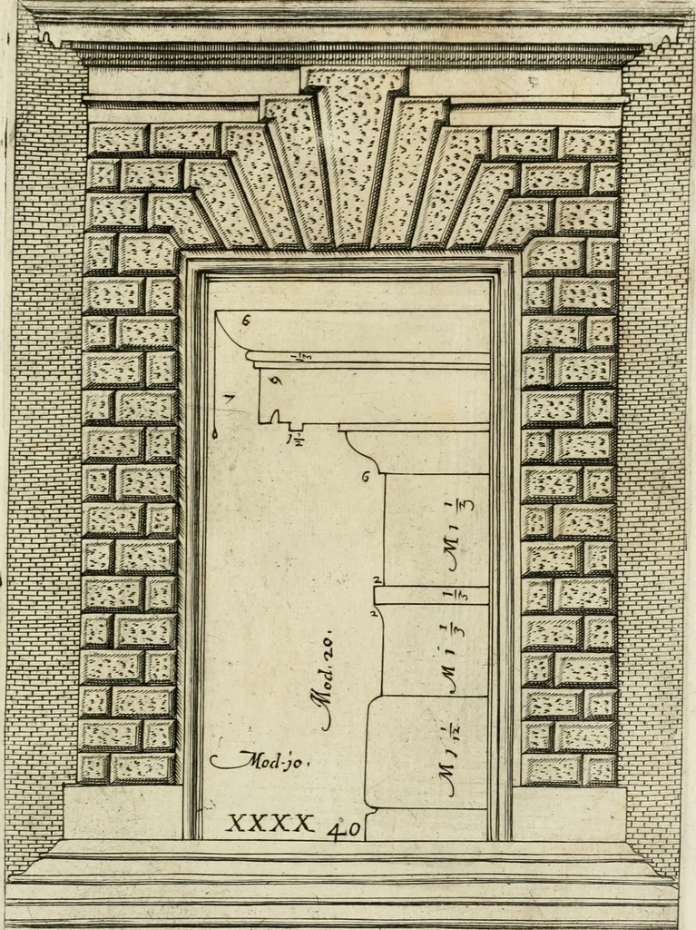 An illustration from Regola delli cinque ordini d'architettura, 1718, leaf 84