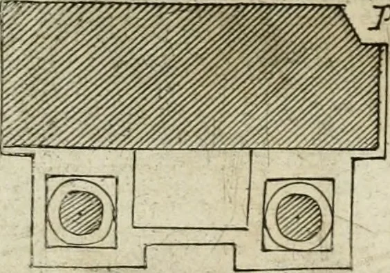 An illustration from Regola delli cinque ordini d'architettura, 1718, leaf 92