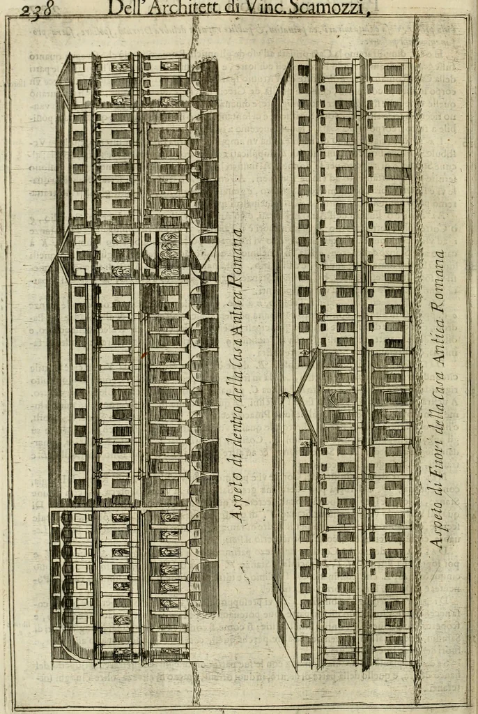 An illustration from Dell'idea della architettura universale, 1714, leaf 255