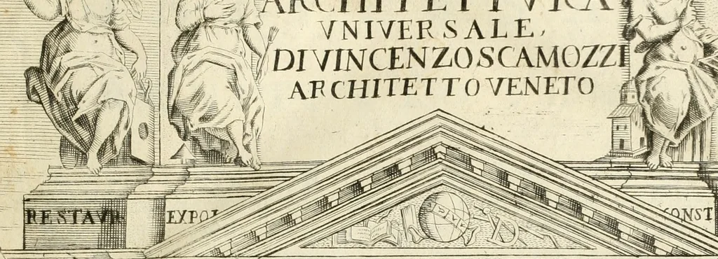 An illustration from Dell'idea della architettura universale, 1714, leaf 4