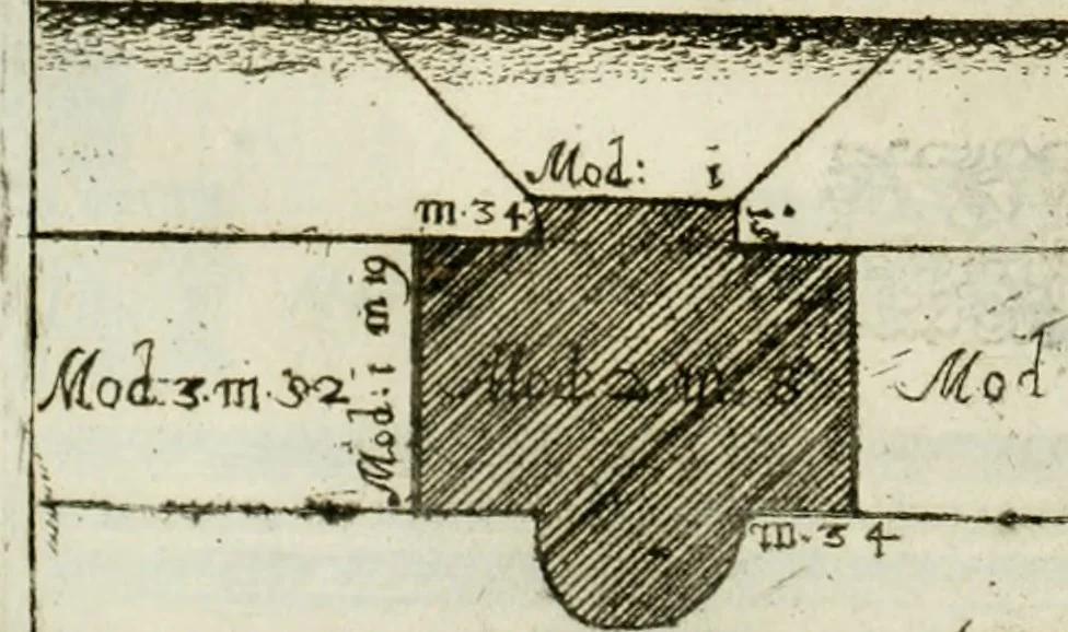 An illustration from Dell'idea della architettura universale, 1714, leaf 483