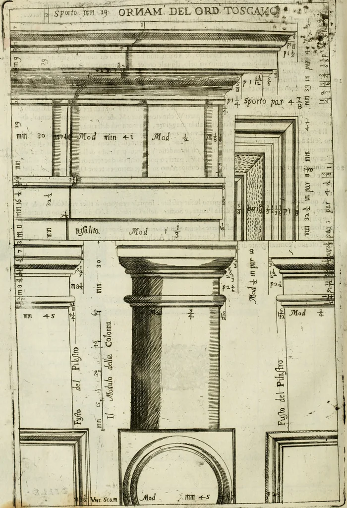 An illustration from Dell'idea della architettura universale, 1714, leaf 491