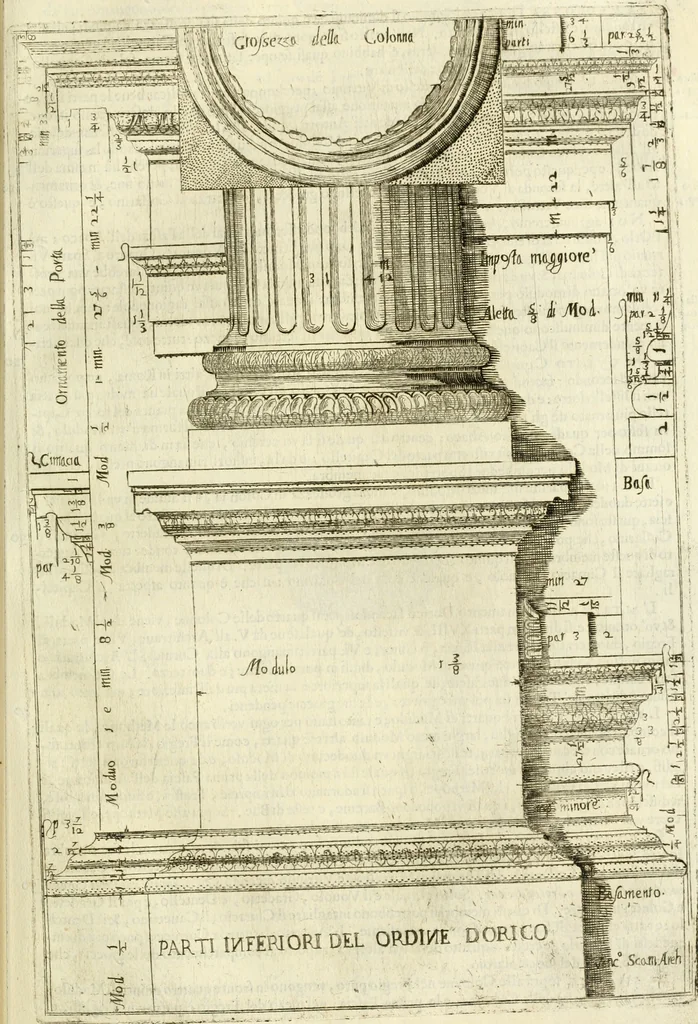 An illustration from Dell'idea della architettura universale, 1714, leaf 504