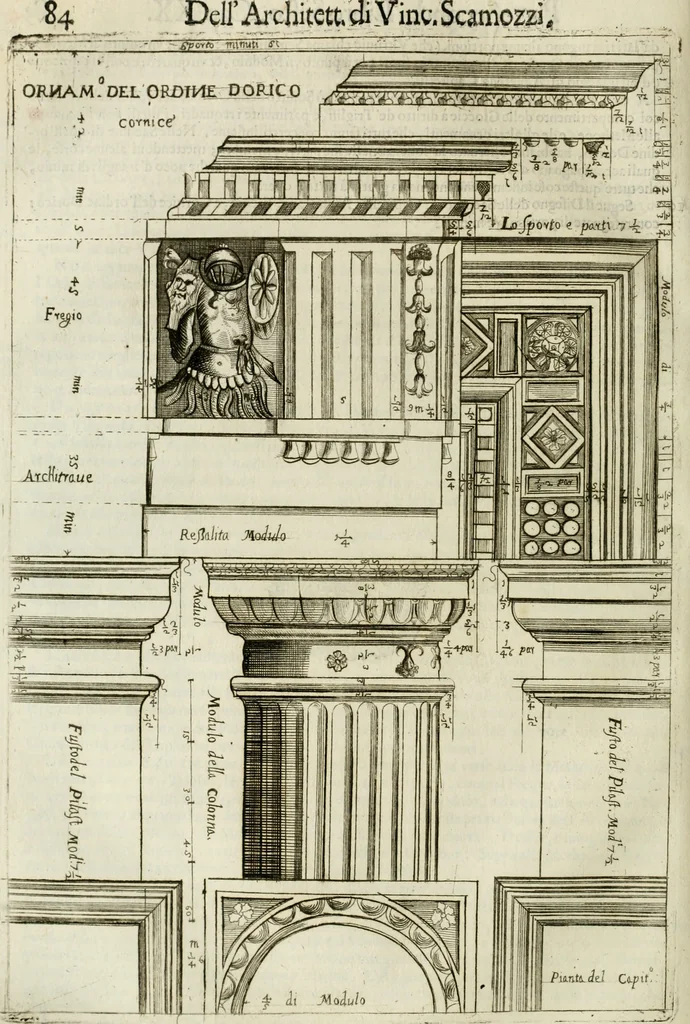 An illustration from Dell'idea della architettura universale, 1714, leaf 507