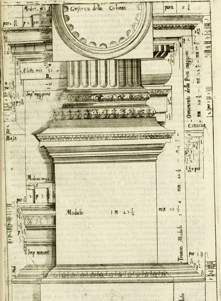 An illustration from Dell'idea della architettura universale, 1714, leaf 520
