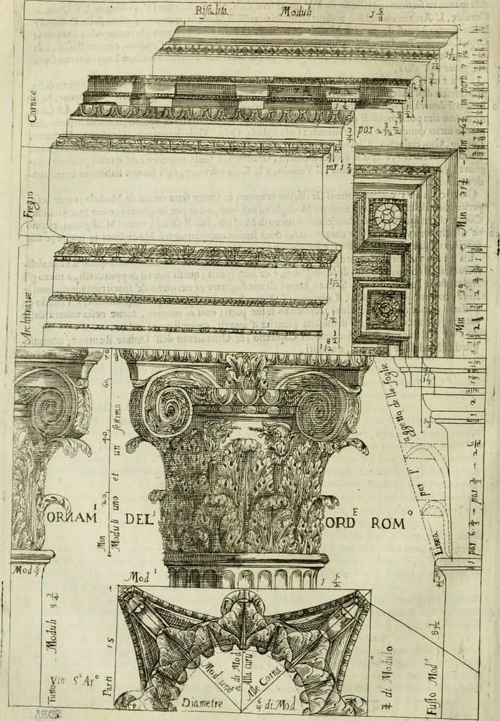 An illustration from Dell'idea della architettura universale, 1714, leaf 541