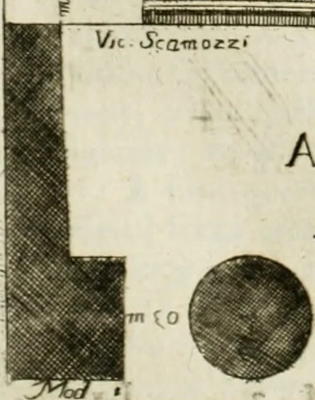 An illustration from Dell'idea della architettura universale, 1714, leaf 547