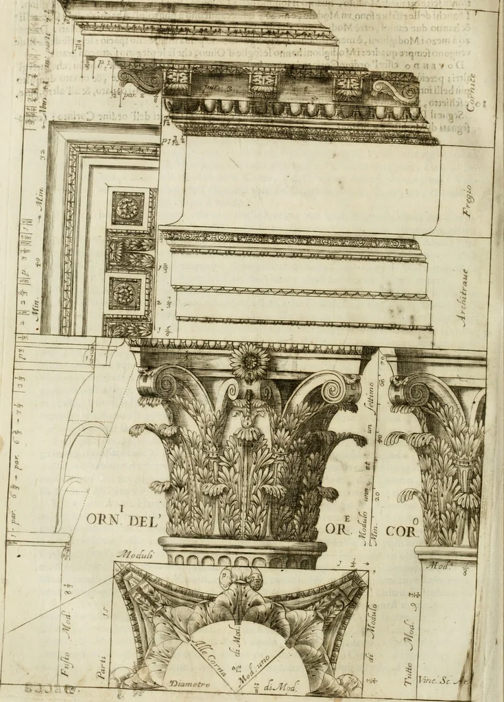 An illustration from Dell'idea della architettura universale, 1714, leaf 561