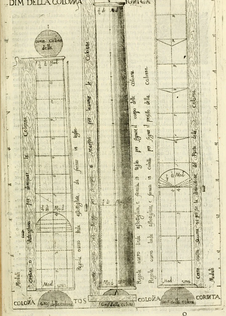 An illustration from Dell'idea della architettura universale, 1714, leaf 568