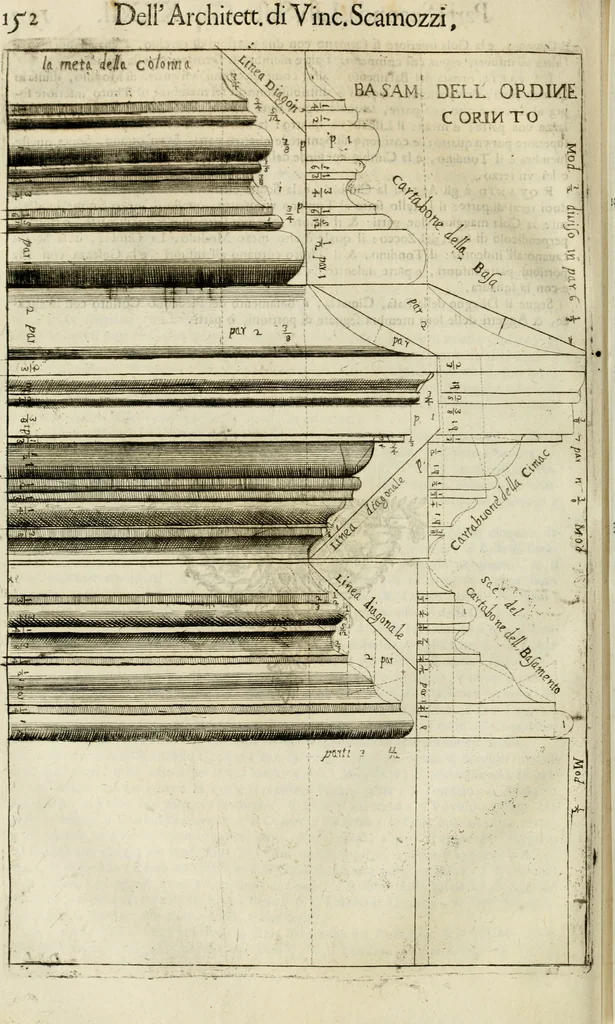 An illustration from Dell'idea della architettura universale, 1714, leaf 575