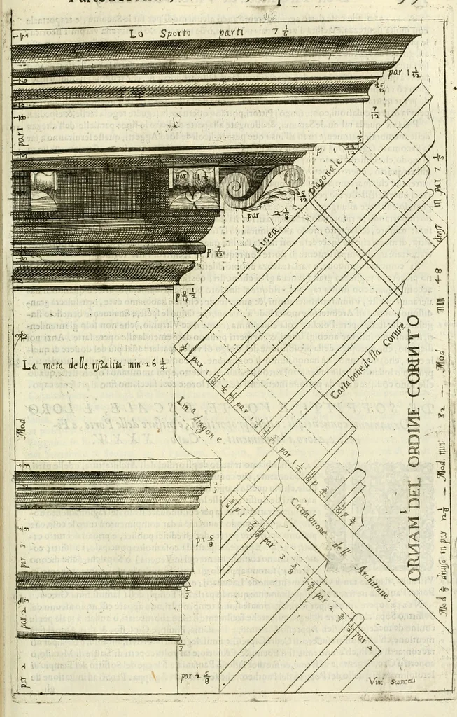 An illustration from Dell'idea della architettura universale, 1714, leaf 578