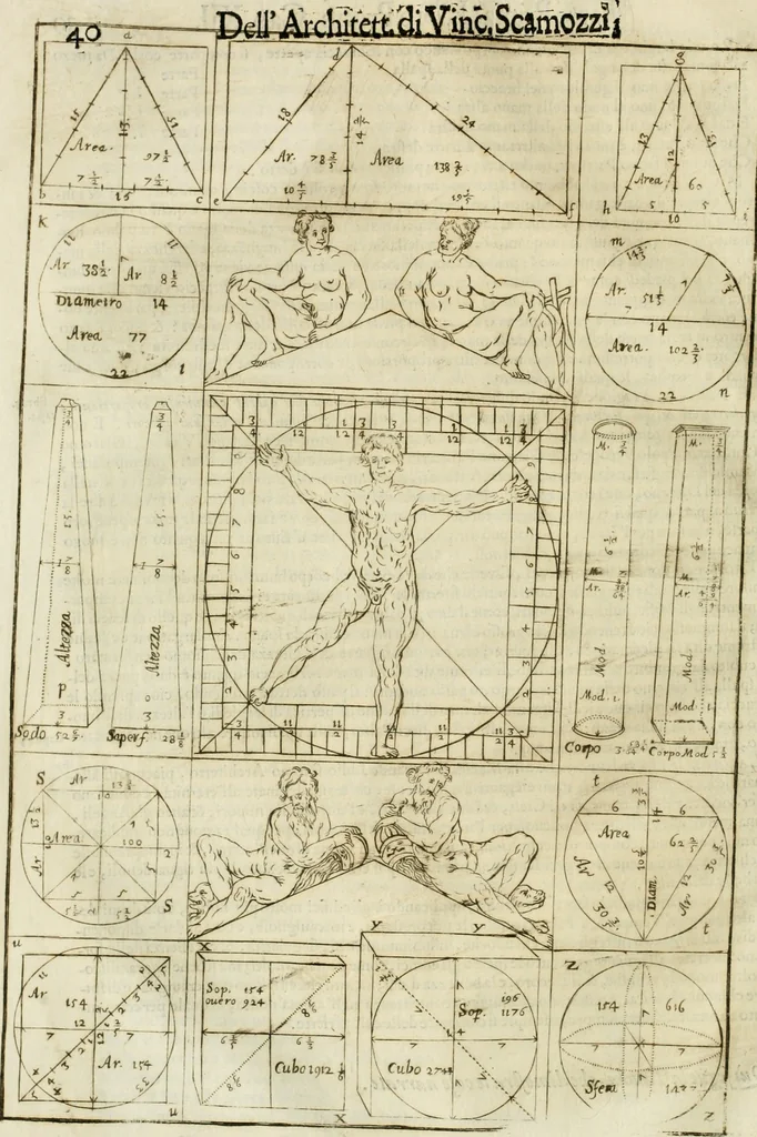 An illustration from Dell'idea della architettura universale, 1714, leaf 59