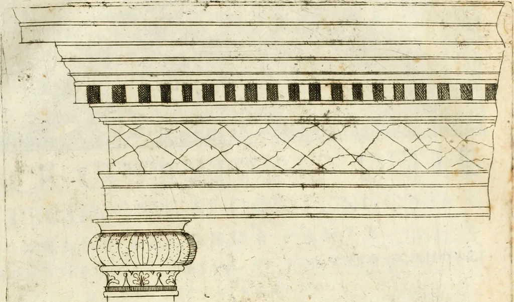 An illustration from Dell'idea della architettura universale, 1714, leaf 800