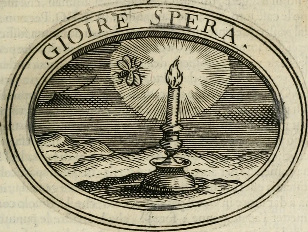 An illustration from Dell'imprese, 1594, leaf 140