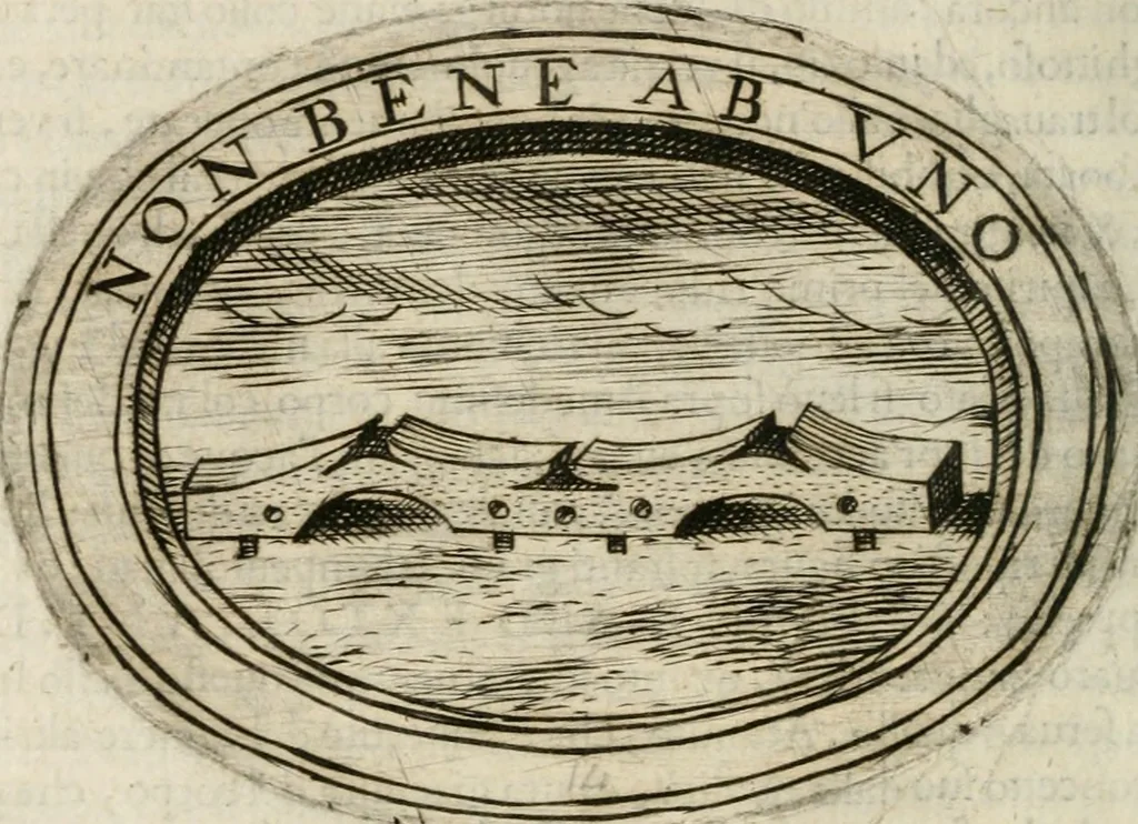 An illustration from Dell'imprese, 1594, leaf 145