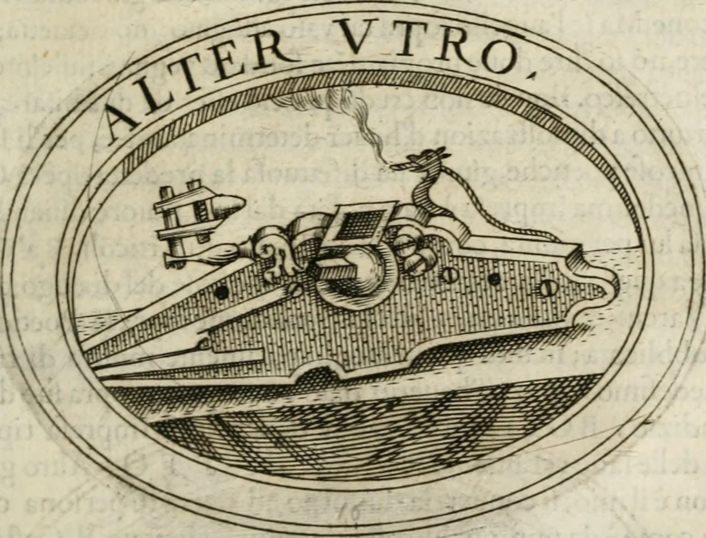 An illustration from Dell'imprese, 1594, leaf 148