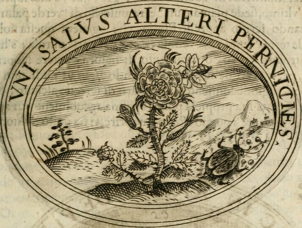 An illustration from Dell'imprese, 1594, leaf 188