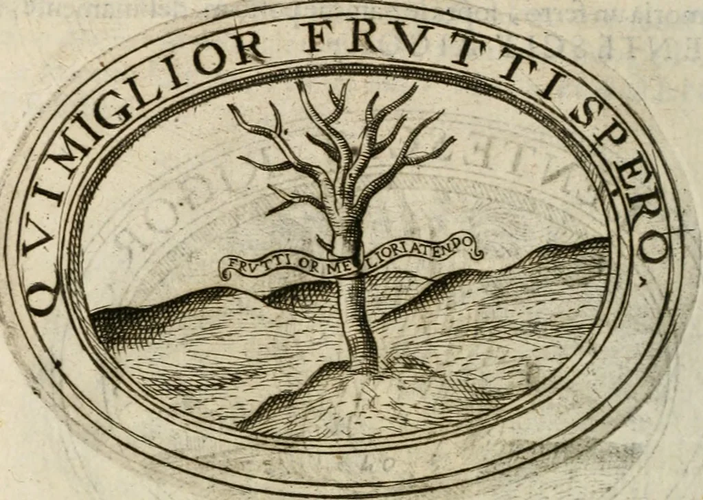 An illustration from Dell'imprese, 1594, leaf 205