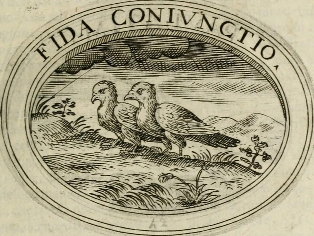 An illustration from Dell'imprese, 1594, leaf 208