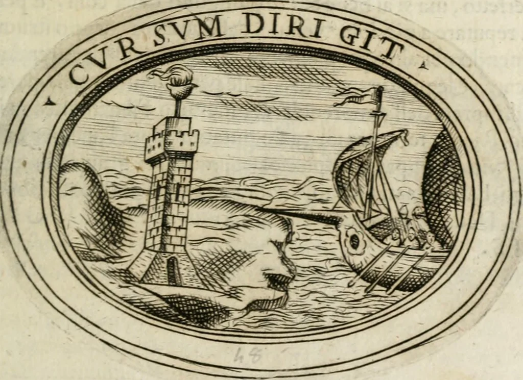 An illustration from Dell'imprese, 1594, leaf 218