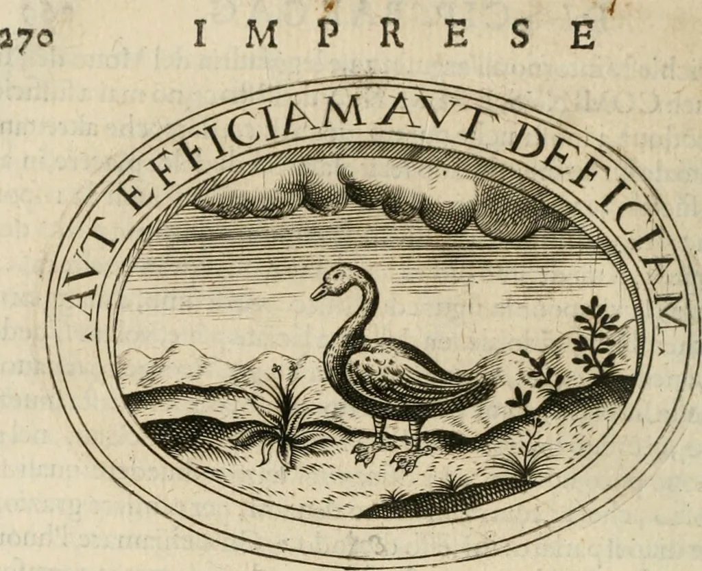 An illustration from Dell'imprese, 1594, leaf 297